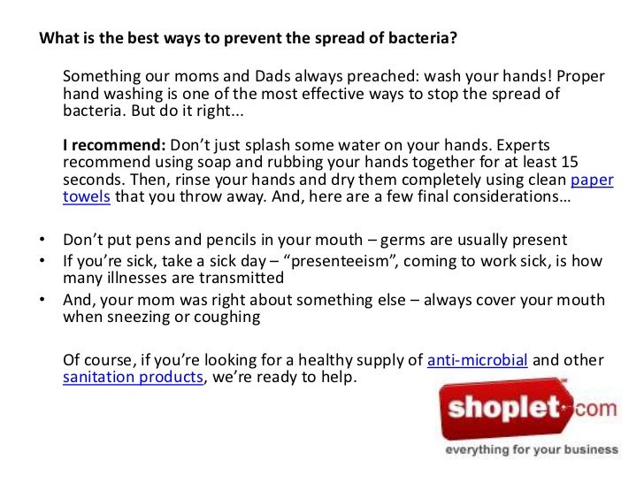 Kill bacteria and bacteria removal guide