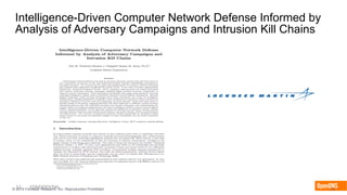 11 CONFIDENTIAL© 2015 Forrester Research, Inc. Reproduction Prohibited 11
Intelligence-Driven Computer Network Defense Informed by
Analysis of Adversary Campaigns and Intrusion Kill Chains
 