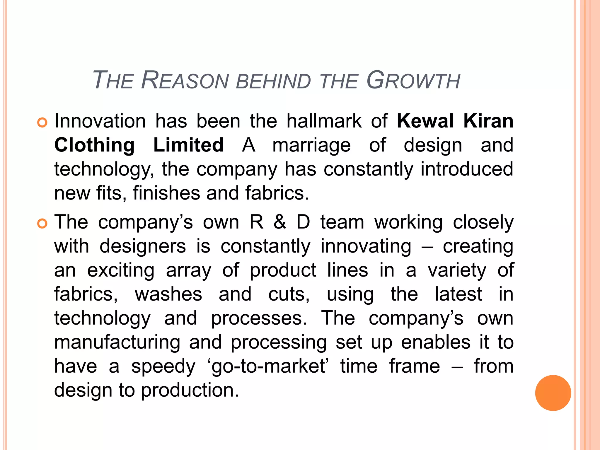 The brand has been launched in the Gulf market in 1994.About the FounderMr. Kewalchand P. Jain - Chairman & Managing Director Born in 1962, he decided to join the business at early age after completing school.