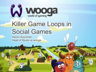 Killer Game Loops in Social Games Henric Suuronen Head of Studio at wooga 