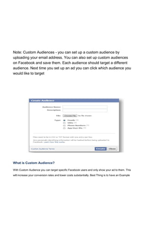  FaceBook Advertising Tactics 