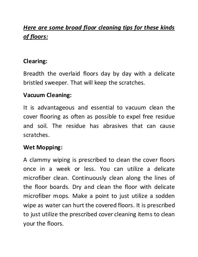 Killer Steps For Maintaining Laminate Floors