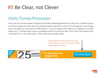 #5 Be Clear, not Clever
 