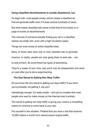 Killer traffic generation tactics | PDF