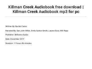 killman creek book killman creek book