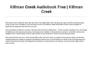 killman creek book killman creek book