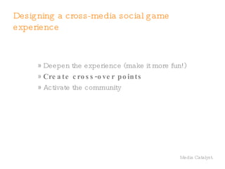 Visualize competitive results Leaderboards / Hi-scores Show how well you are doing compared to everyone else Tournament results & features Putting players in the spotlight, lifting them to the top of the community Weapon & kill statistics Showing prowess and skills of individual players 