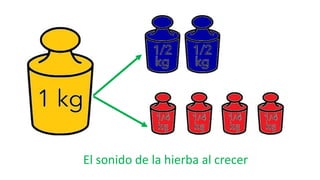El sonido de la hierba al crecer
 