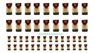 El sonido de la hierba al crecer
 