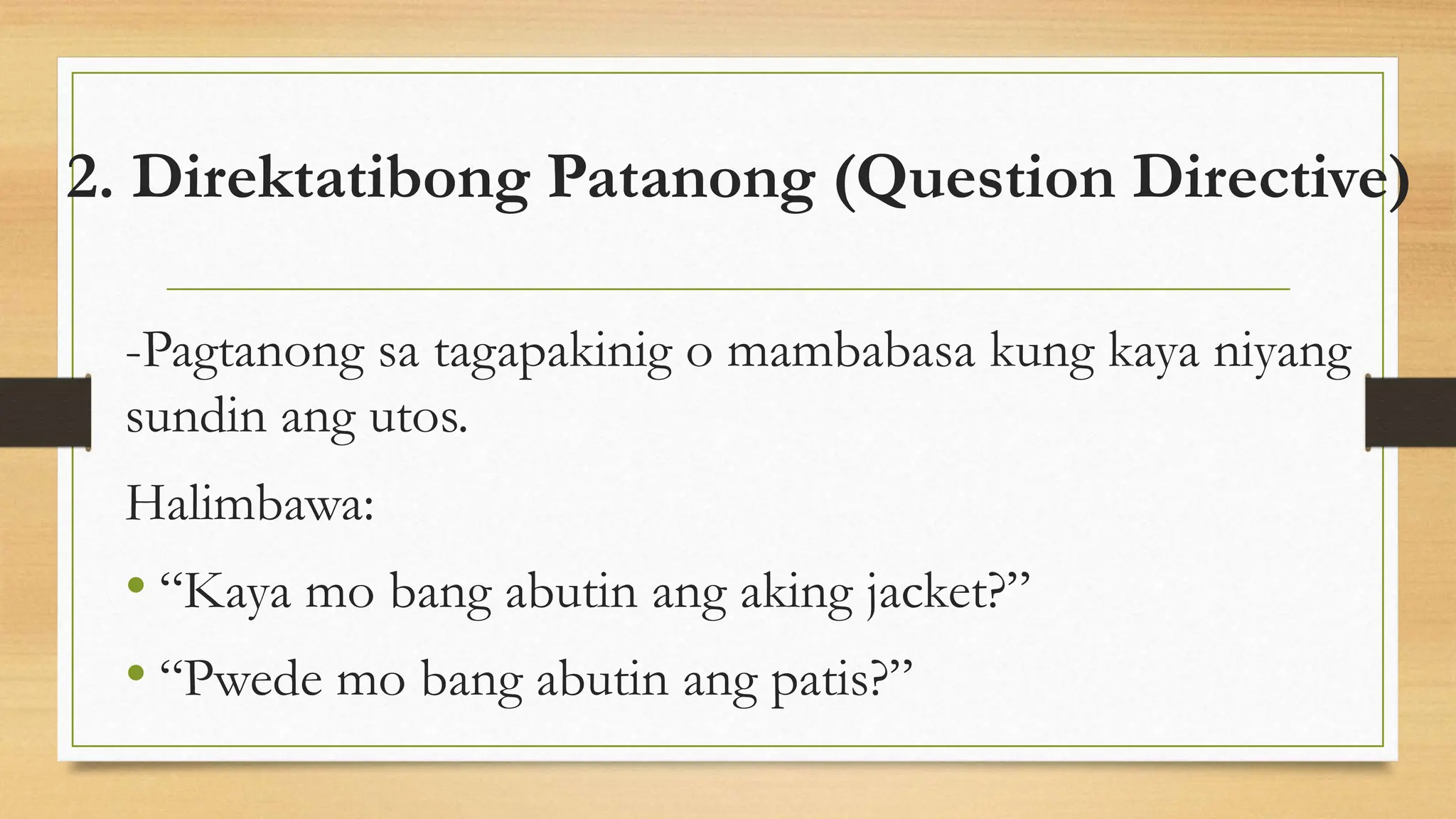 Gamit ng Wika bilang Regulatoryo PPT