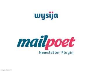 Friday, 11 October, 13
 