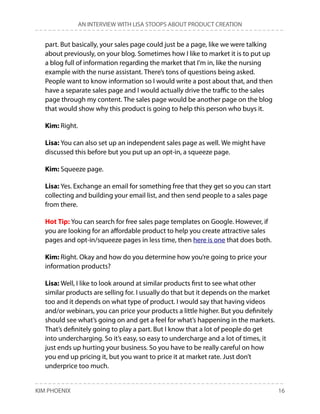 An Interview with Lisa Stoops about Information Product Creation | PDF
