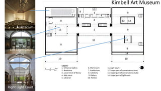 Kimbell Art Museum
Auditorium
Left Light Court
Right Light Court
 