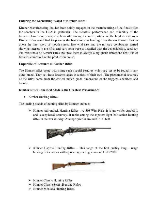 Hunting Rifle Range Chart