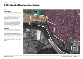 Urban Design Brief – BEIL6002 UNSW DECEMBER 2019KIMBERLEY CROFTS -- Z3199999 11
11
1.8 Existing building form & activation
BUILDING HEIGHTS
BUILDING TYPOLOGY
ACTIVATION
1A
1B
1C
1D
 