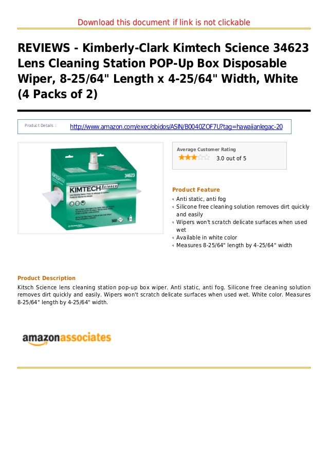 Kimberly clark kimtech science 34623 lens cleaning station popup box