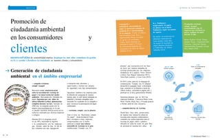 PERSONAS PLANETA PRODUCTOS Informe de Sostenibilidad 2013 
Promoción de 
ciudadanía ambiental 
Premiación recíclame, 
cumple tupapel 
reconocimiento a las 10 
empresas que reciclaron la 
mayor cantidad de papel 
durante el año: 
en los consumidores 
clientes 
y Rlmac Seguros, Nextel, Parque 
Melitón Porras, Corporación MG, 
Ferreyros, Cencosud, Epensa, 
Supermercados Peruanos, Luz del 
Sur y Banco GNB. 
nuestro enFoQue de sostenibilidad implica desplegar los más altos estándares de gestión 
en K-c y ayudar a fortalecer la ciudadanía en nuestros clientes y consumidores. 
5.164 
Becas de alimentación 
entregadas 
planeta”, una asociación civil sin fines 
de lucro que maneja campañas de 
reciclaje promovidas por sus empresas 
fundadoras: K-C (papel), Owen Illinois 
(vidrio), San Miguel Industrias (PET), 
Tetra Pack (cartón) y Coca Cola (PET). 
más de 7.000 
Arboles salvados 
Generación de ciudadanía 
ambiental en el ámbito 
›› campaña recíclame, 
cumple tupapel 
empresarial 
y transporte más eficientes y 
supervisados, e incluso con cámaras 
de seguridad y una faja transportadora. 
En 2013, como parte de la estrategia de 
comunicación, “Cumple con TU planeta” 
desarrolló la campaña Únete a Reclclame 
(que consistió en la difusión a través de 
videos virales), consolidó la página web, y 
participó en la feria gastronómica Mistura. 
Buscamos crear conciencia social 
sobre la necesidad del reciclaje de 
papel y la conservación del medio 
ambiente. Reciclando dos toneladas de 
papel, logramos que seis niños de 
aldeas infantiles reciban alimentación 
completa durante un mes. Iniciada en 
2006, hoy la campaña cuenta con la 
página www.reciclame.net, en la que 
se pueden encontrar noticias acerca de los 
esfuerzos realizados por diversas empresas 
y colegios. 
duranTe 
el 2013,el 
ProGrama ha 
crecido en un 
40% 
Apoyamos también a las empresas para loGros 
la difusión del programa de manera 
interna, para lo cual hemos trabajado en 
Queremos destacar que en 2013 las 
plantillas y formatos amigables para 
empresas Sodimac, Consorcio Metro Lima, 
transmitir los resultados de la campaña o 
Hotel Estelar, Plaza Vea y Vivanda pasaron 
para reconocer la participación de algun 
a formar parte de esta iniciativa. 
colaborador. 
›› campaña interna de reciclaje 
›› recíclame, cumple con tu planeta 
Desde hace cinco años, promovemos 
de manera muy intensa la cultura de 
reciclaje entre nuestros colaboradores 
contando con tachos especiales para el 
reciclaje de papel, vidrio y plástico 
ubicados en todas las zonas de gran flujo 
de personas en nuestras tres sedes. 
Ante el éxito de “Reclclame, cumple 
TU papel”, desde Kimberly-Clark 
Peru invitamos a otras empresas 
comprometidas con el medio 
ambiente a crear una cultura 
sostenible de reciclaje en el país, 
estableciendo “Cumple con TU 
500 
Toneladas de 
papel reciclado 
238 
Empresas e instituciones 
Durante 2013 el programa creció inscritas 
en un 40%, mejorando la logística 
y la comunicación con las empresas 
que forman parte de éste. Al dla de 
hoy contamos con una segregación 
84 85 
 