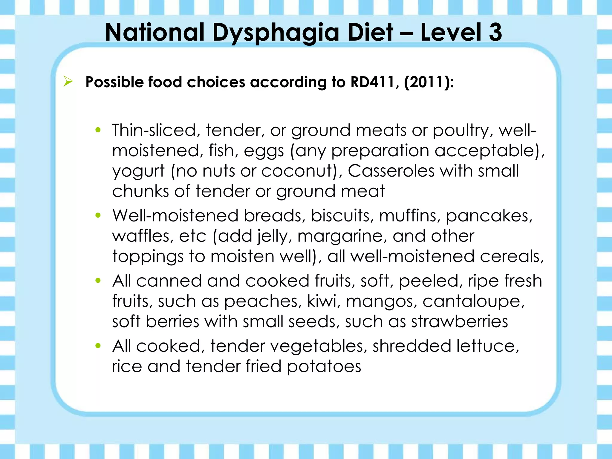 Kimberly Jones Dysphagia Diets presentation | PPT