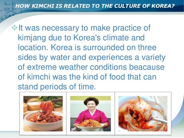 Kimchi TO ITS COUNTRY KOREA