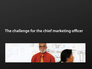 The challenge for the chief marketing oﬃcer
 