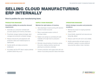 The Definitive Guide to Manufacturing ERP | PDF