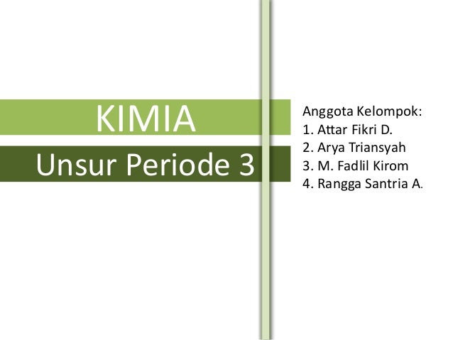 Unsur Periode 3 Ppt