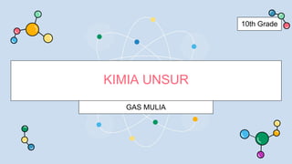 KIMIA UNSUR
GAS MULIA
10th Grade
 