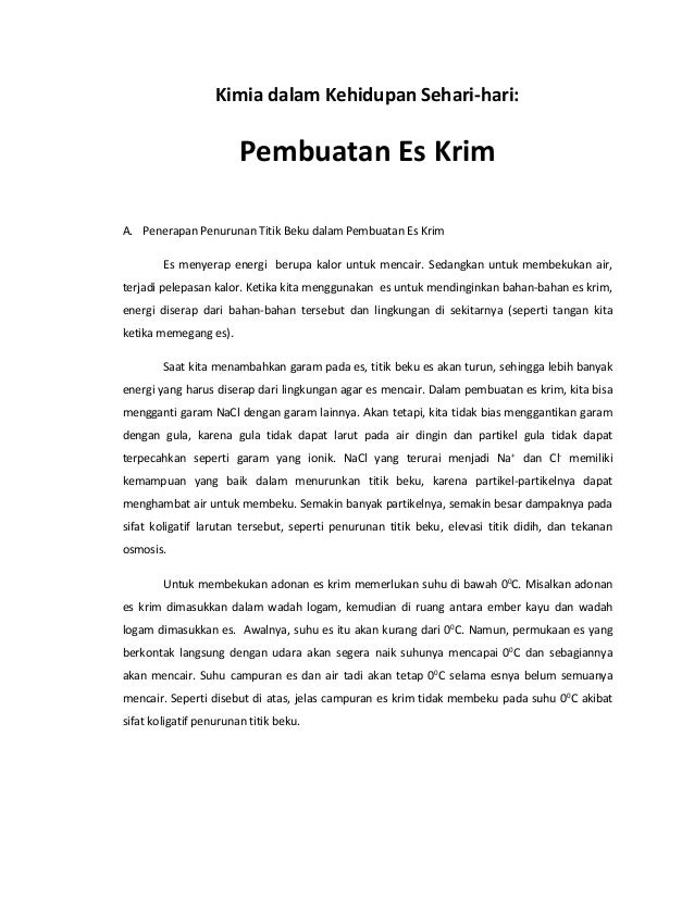 Pembuatan Es Krim