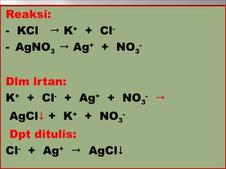 Kimia Analitik teori teori dasar kimia analitik | PPT