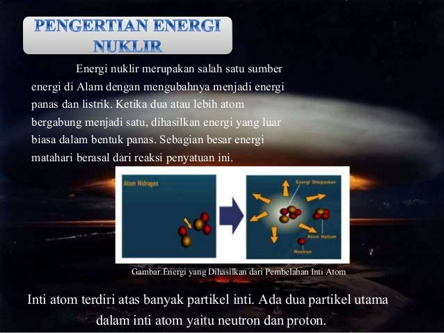 Apakah yang dimaksud energi nuklir