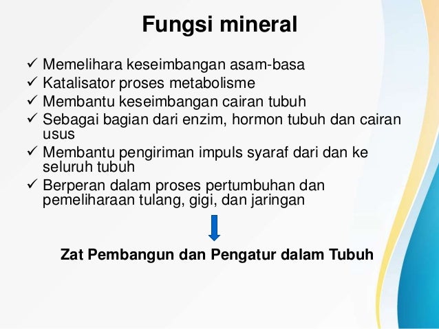 Kimia Pangan Mineral