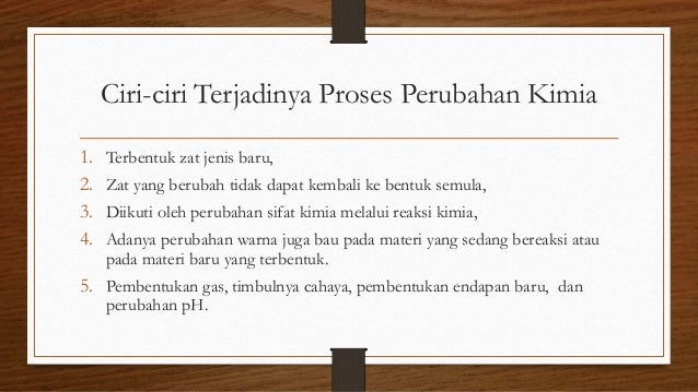 Perubahan Materi