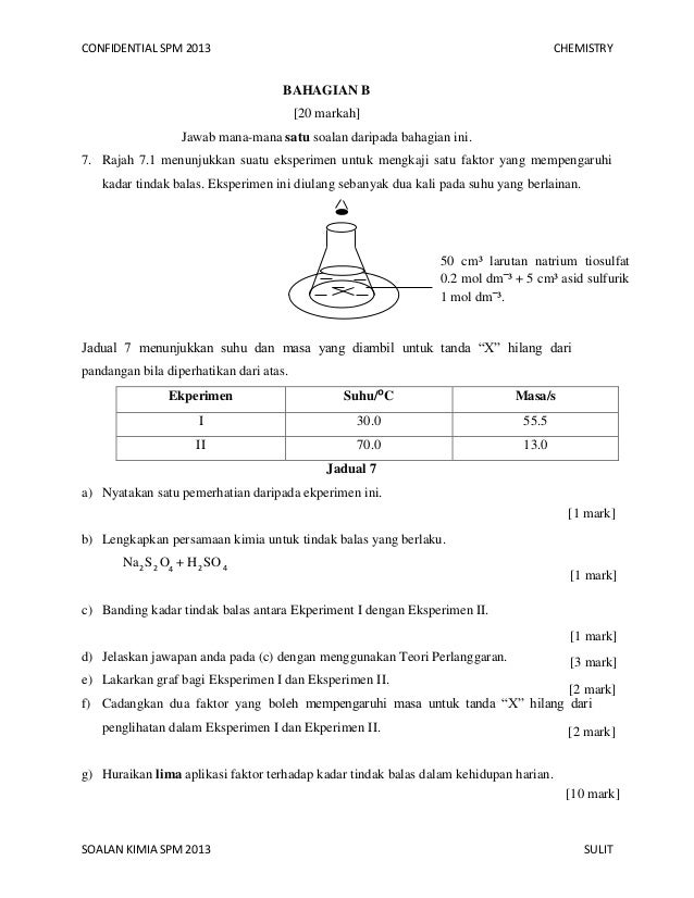 Soalan Ramalan Kimia SPM 2013