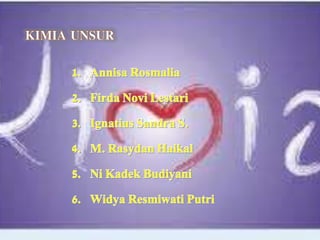 Kimia Unsur Gol VA-VIIA | PPT