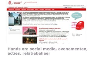 Hands on: social media, evenementen, acties, relatiebeheer 
