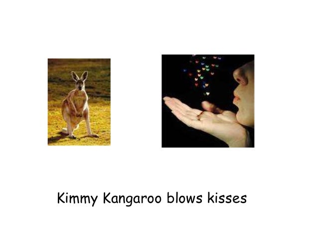 Kimmy Kangaroo blows kisses
 