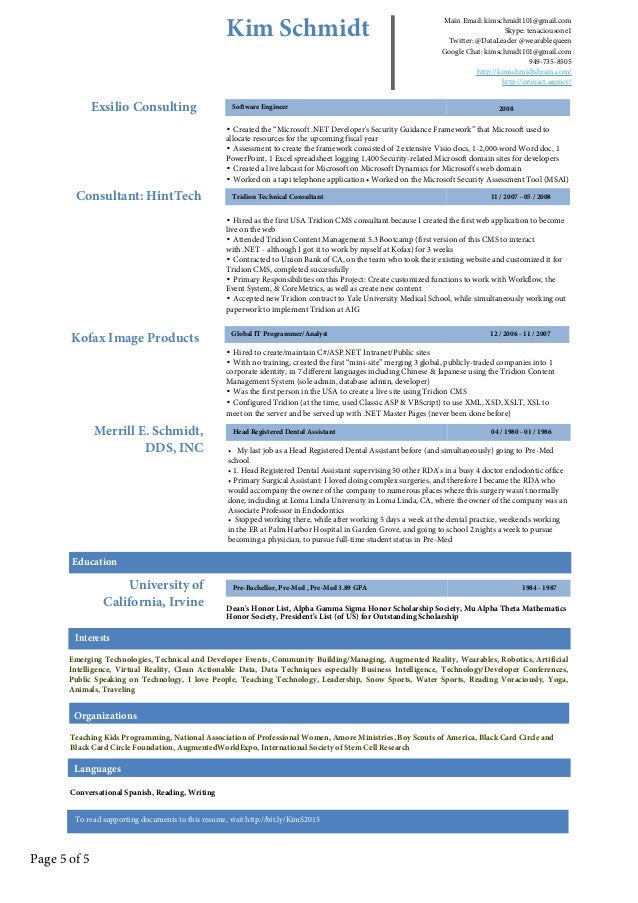 net consultant resumes