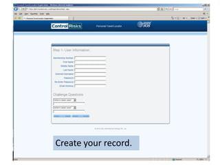 Create your record.