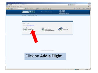 Click on Add a Flight.