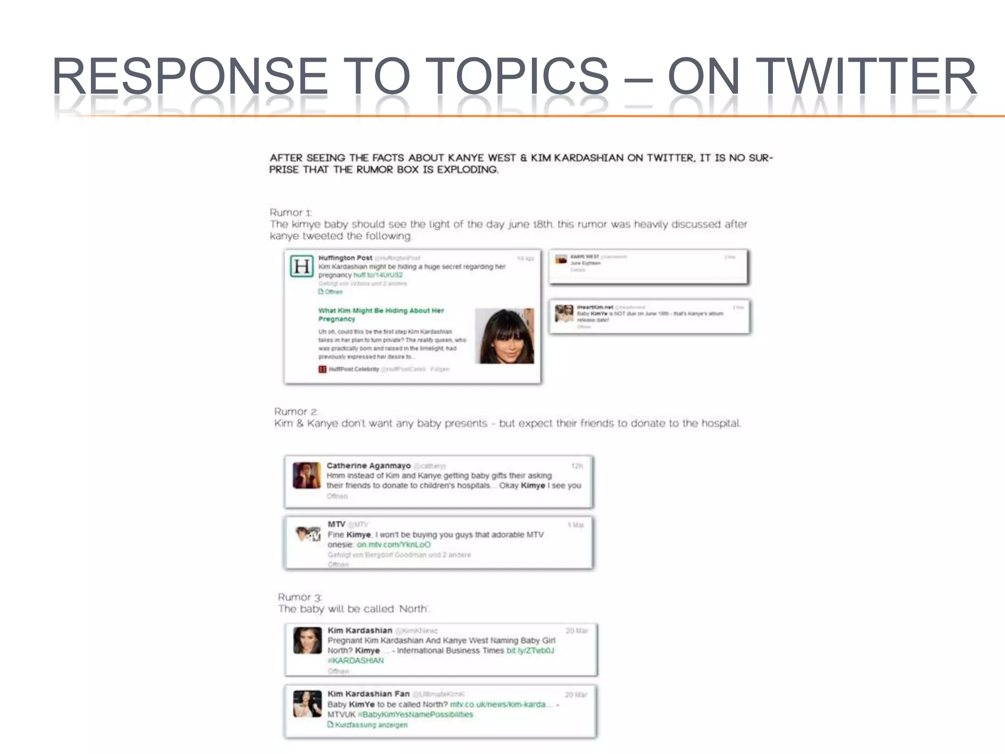 RESPONSE TO TOPICS – ON TWITTER