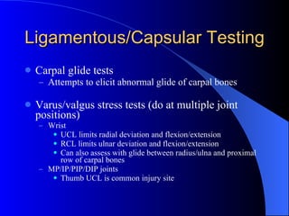 Kin 191 B – Wrist, Hand And Finger Evaluation And Pathologies | PPT