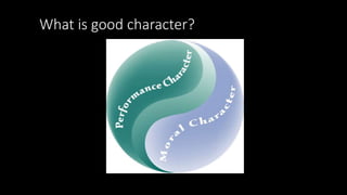 What is good character?
41
 