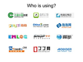 Who is using?
 