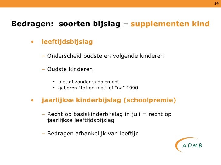 Kinderbijslag 5 Bedragen