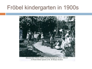 Fröbel kindergarten in 1900s 