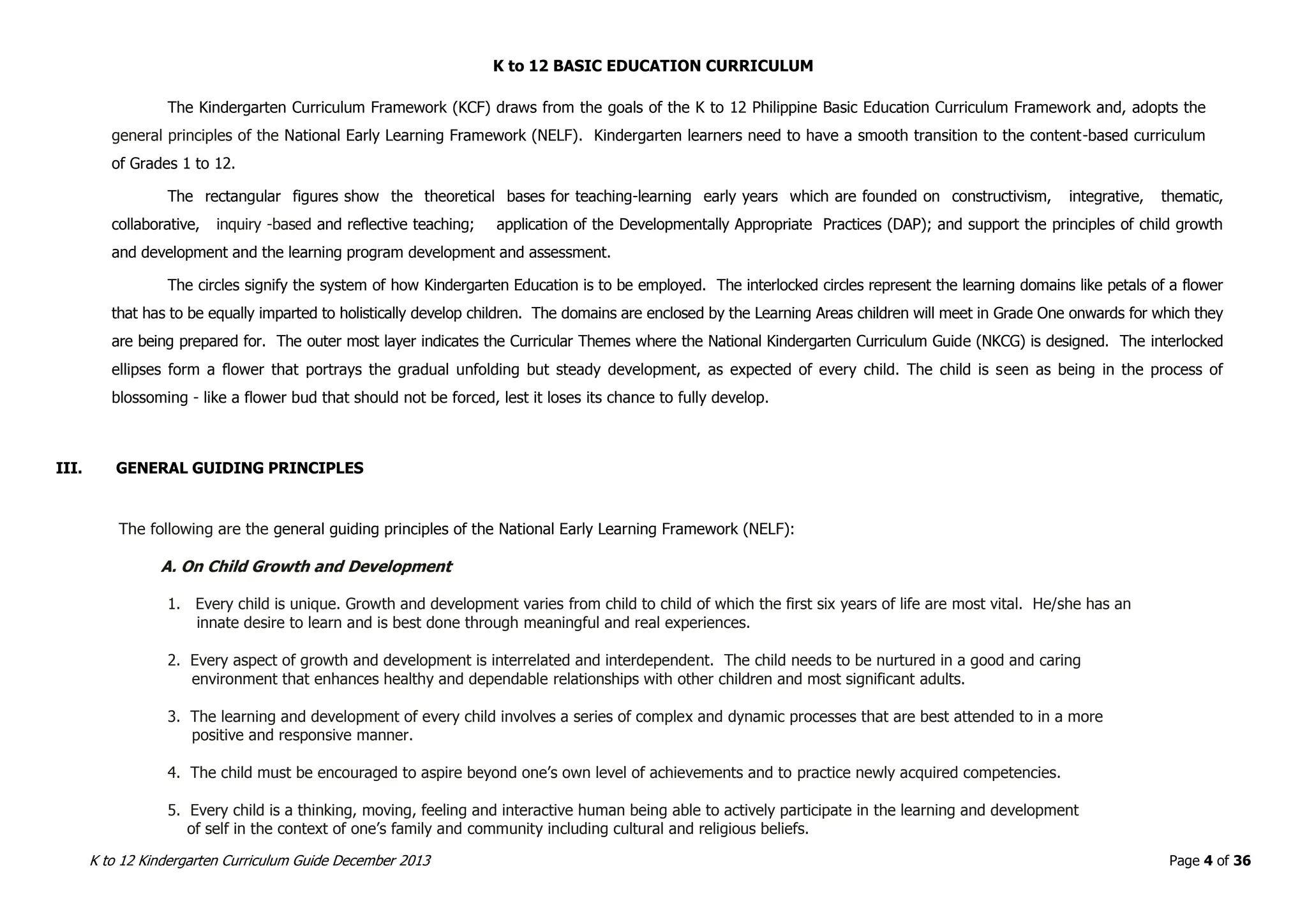 Kindergarten K to 12 Curriculum Guide | PDF