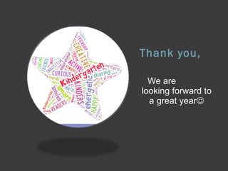 Thank you,
We are
looking forward to
a great year
 