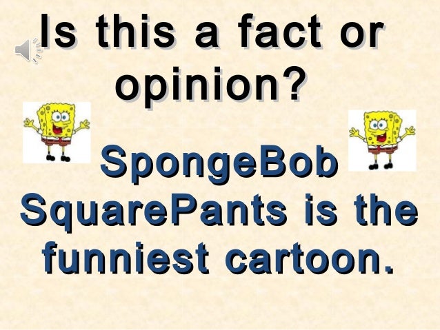 Kindergarten Fact And Opinion