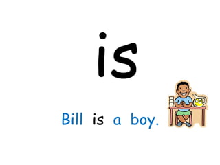 is Bill  is  a  boy. 
