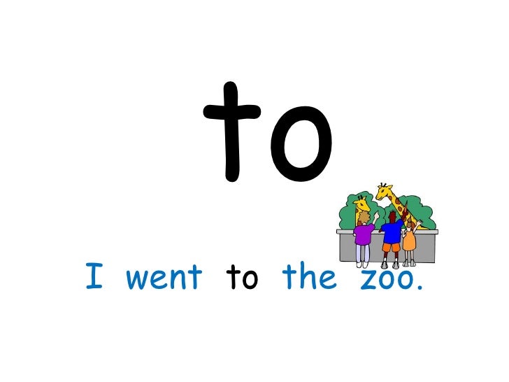 Kindergarten sight words